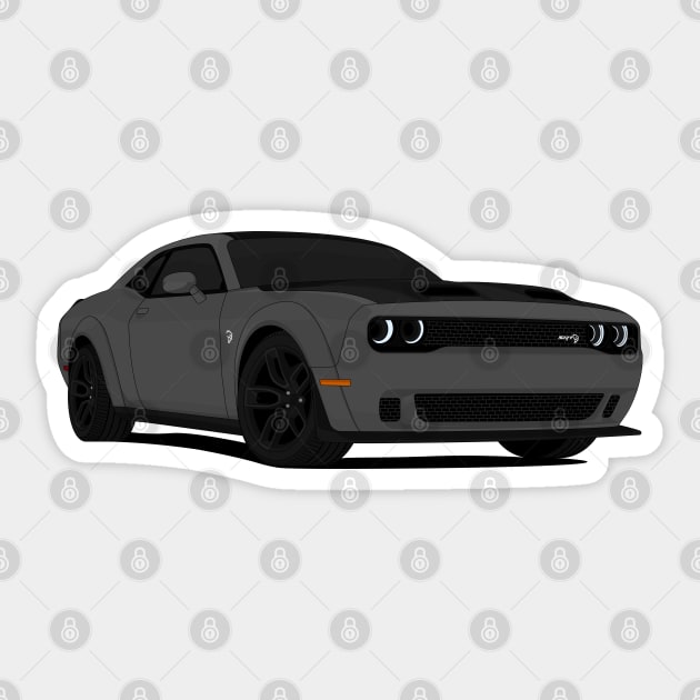 HELLCAT DARK-GREY Sticker by VENZ0LIC